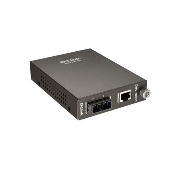 D-Link DMC-700SC Медиаконвертер 1000BASE-T по витой паре в 1000BASE-SX по многомодовому волокну 550м, SC