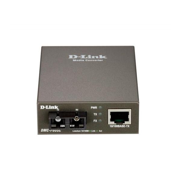 D-Link DMC-F60SC Медиаконвертер из 100BASE-TX по витой паре в 100BASE-FX по одномодовому волокну 60 км SC