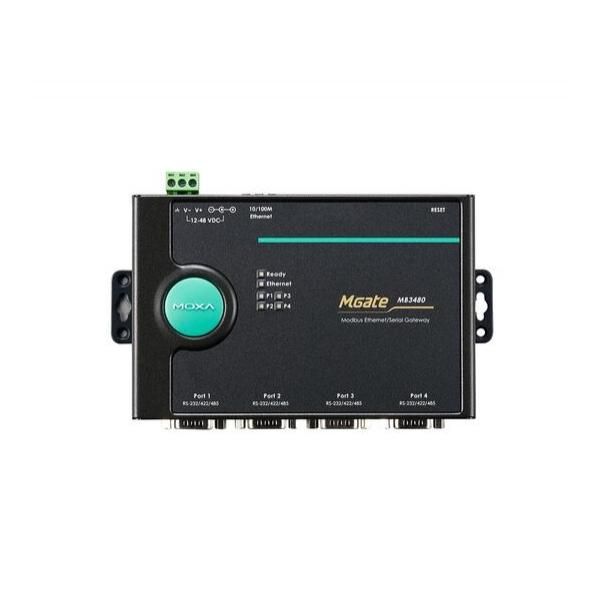 MOXA MGate MB3480 4-портовый преобразователь Modbus RTU/ASCII (RS-232/422/485) в Modbus TCP