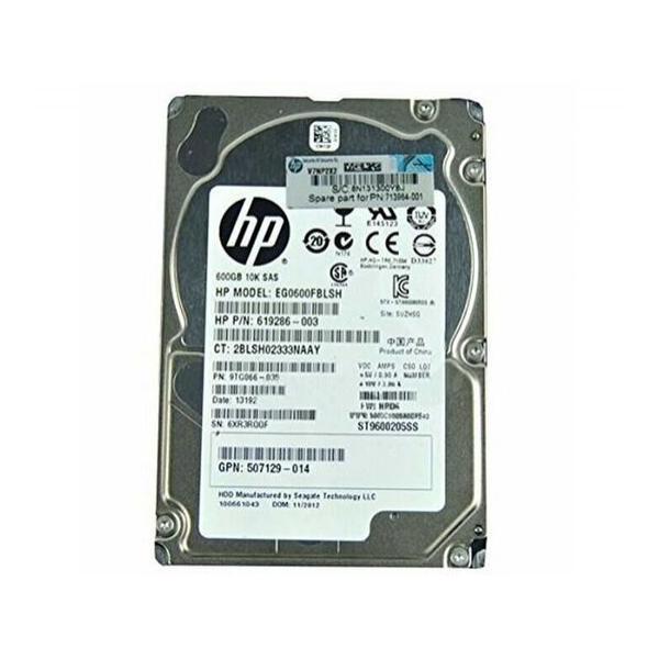 Жесткий диск для сервера Hewlett Packard Enterprise 600 ГБ SAS 2.5" 10000об/мин, 6Gb/s, 581311-001