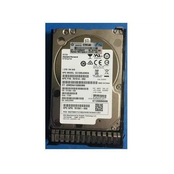 Жесткий диск для сервера Hewlett Packard Enterprise 1.2 ТБ SAS 2.5" 10000об/мин, 12Gb/s, 872737-001