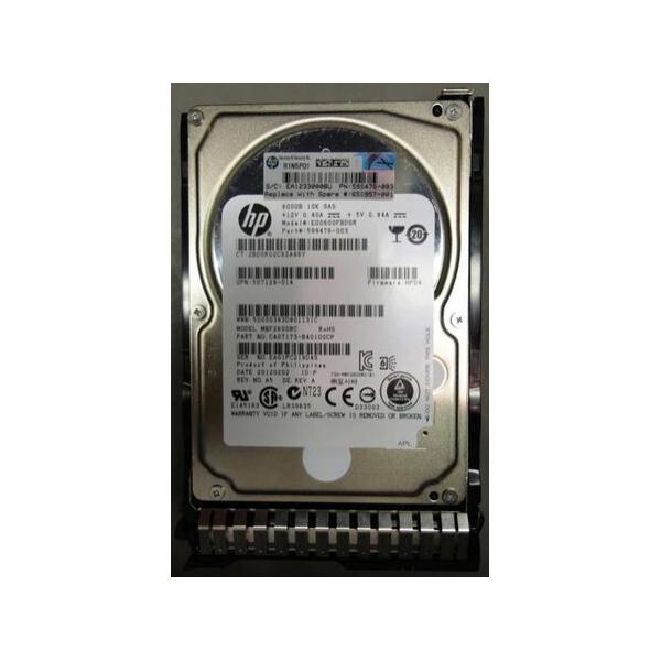 Жесткий диск для сервера Hewlett Packard Enterprise 600 ГБ SAS 2.5" 10000об/мин, 6Gb/s, 653957-001