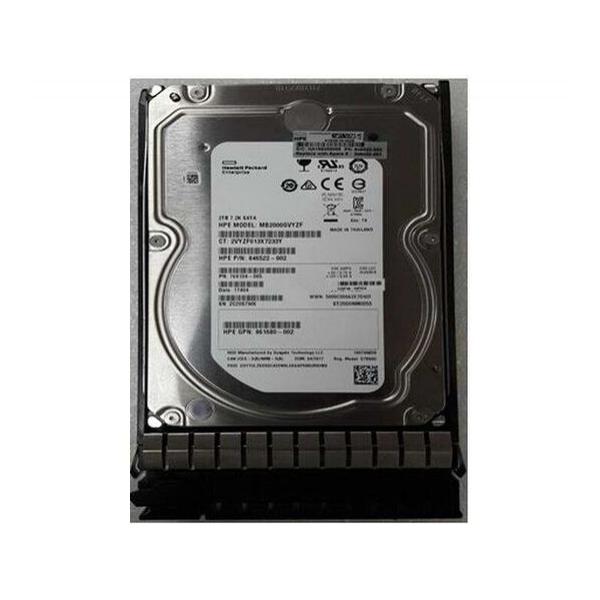 Жесткий диск для сервера Hewlett Packard Enterprise 2 ТБ SATA 3.5" 7200об/мин, 3Gb/s, MB2000ECWCR