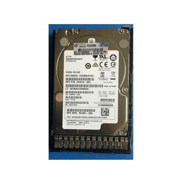 Жесткий диск для сервера Hewlett Packard Enterprise 300 ГБ SAS 2.5" 10000об/мин, 12Gb/s, 872735-001