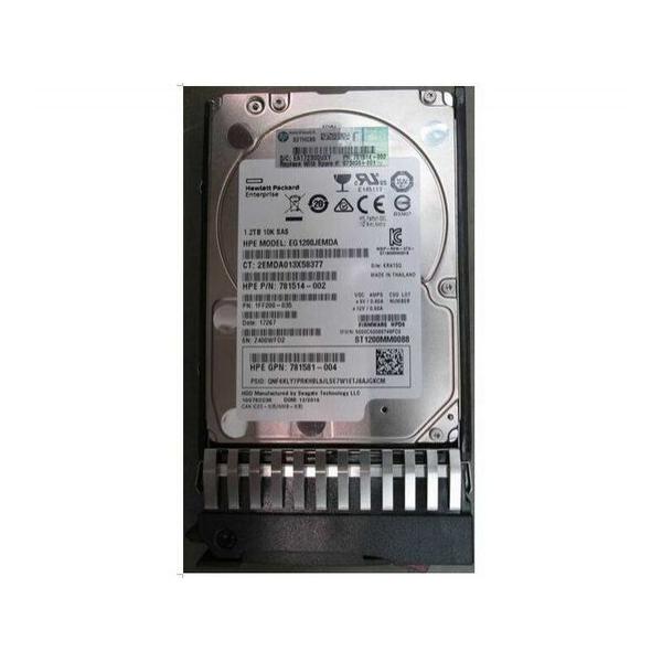 Жесткий диск для сервера Hewlett Packard Enterprise 1.2 ТБ SAS 2.5" 10000об/мин, 12Gb/s, 781514-002