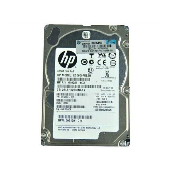 Жесткий диск для сервера Hewlett Packard Enterprise 600 ГБ SAS 2.5" 10000об/мин, 6Gb/s, 619286-003