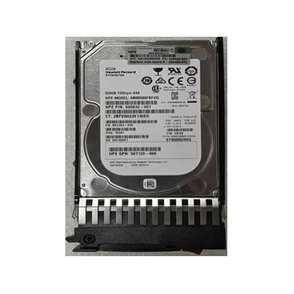 Жесткий диск для сервера Hewlett Packard Enterprise 500 ГБ SAS 2.5" 7200об/мин, 6Gb/s, 508009-001