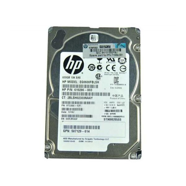 Жесткий диск для сервера Hewlett Packard Enterprise 600 ГБ SAS 2.5" 10000об/мин, 6Gb/s, 599476-003