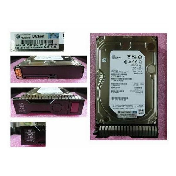 Жесткий диск для сервера Hewlett Packard Enterprise 6 ТБ SAS 3.5" 7200об/мин, 12Gb/s, 846610-001