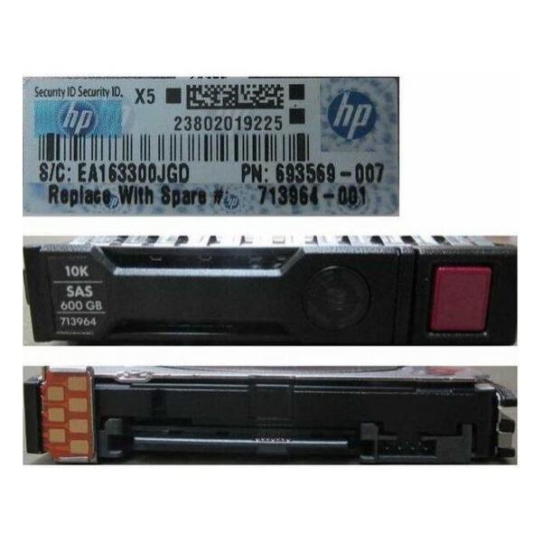 Жесткий диск для сервера Hewlett Packard Enterprise 600 ГБ SAS 2.5" 10000об/мин, 6Gb/s, 713964-001