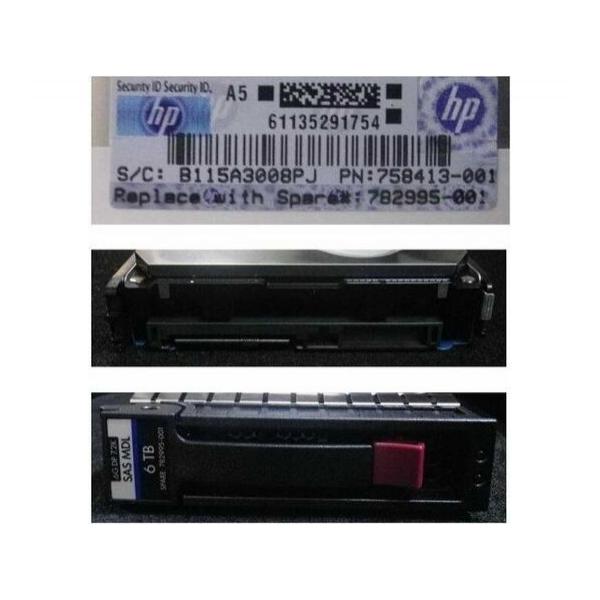 Жесткий диск для сервера Hewlett Packard Enterprise 6 ТБ SAS 3.5" 7200об/мин, 6Gb/s, 758413-001