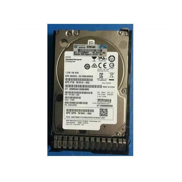 Жесткий диск для сервера Hewlett Packard Enterprise 1.2 ТБ SAS 2.5" 10000об/мин, 12Gb/s, 781581-004