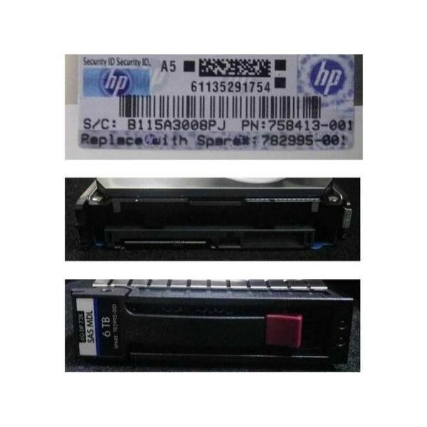 Жесткий диск для сервера Hewlett Packard Enterprise 6 ТБ SAS 3.5" 7200об/мин, 6Gb/s, 782995-001