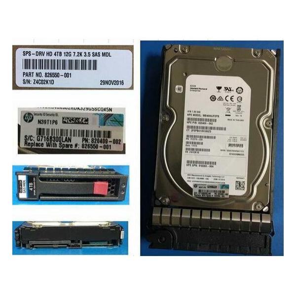 Жесткий диск для сервера Hewlett Packard Enterprise 4 ТБ SAS 3.5" 7200об/мин, 12Gb/s, 818364-002