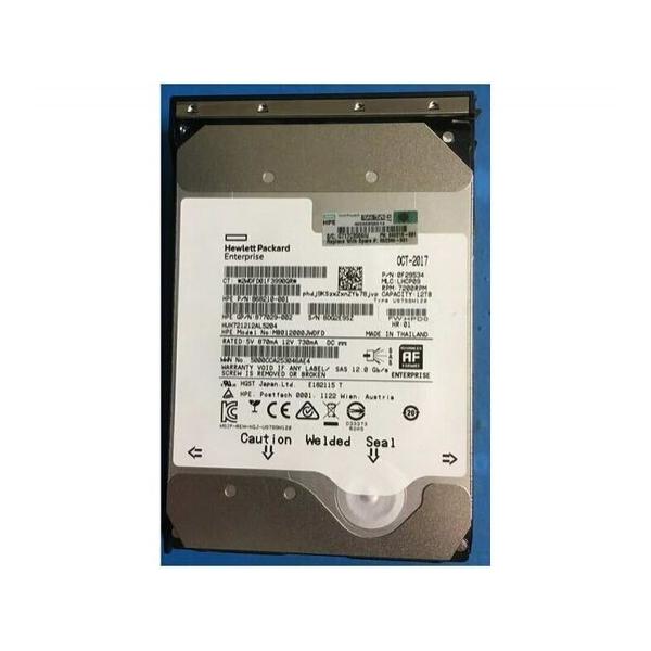 Жесткий диск для сервера Hewlett Packard Enterprise 12 ТБ SAS 3.5" 7200об/мин, 12Gb/s, 868210-001-LP