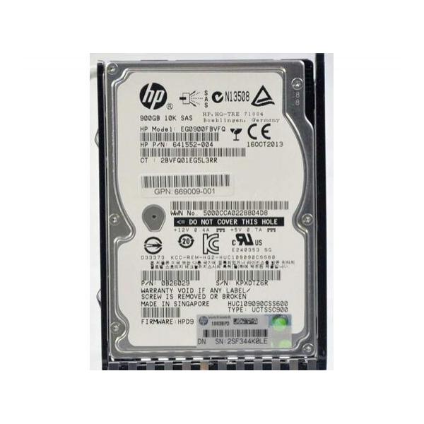 Жесткий диск для сервера Hewlett Packard Enterprise 900 ГБ SAS 2.5" 10000об/мин, 6Gb/s, 730703-001