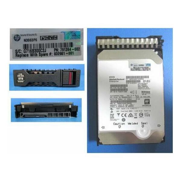 Жесткий диск для сервера Hewlett Packard Enterprise 8 ТБ SAS 3.5" 7200об/мин, 12Gb/s, N9X13A