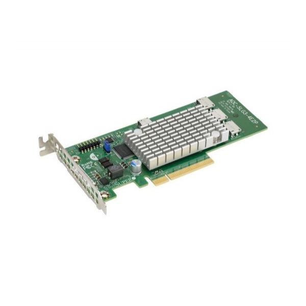 Сетевая карта Supermicro AOC-SLG3-4E2P 6.4GB/S Quad-Port Gen-3 NVMe Host Bus Adapter