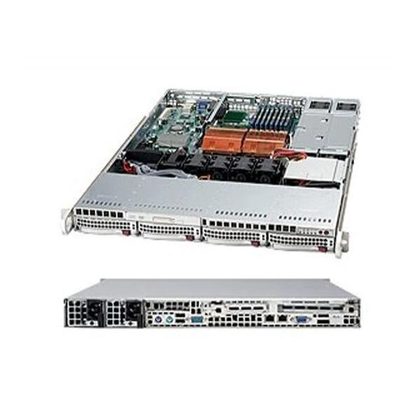 Серверный корпус SuperMicro CSE-815TQ-R650B (1U, 650W) черный