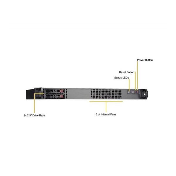 Supermicro CSE-510FT-203B 1U установка в стойку