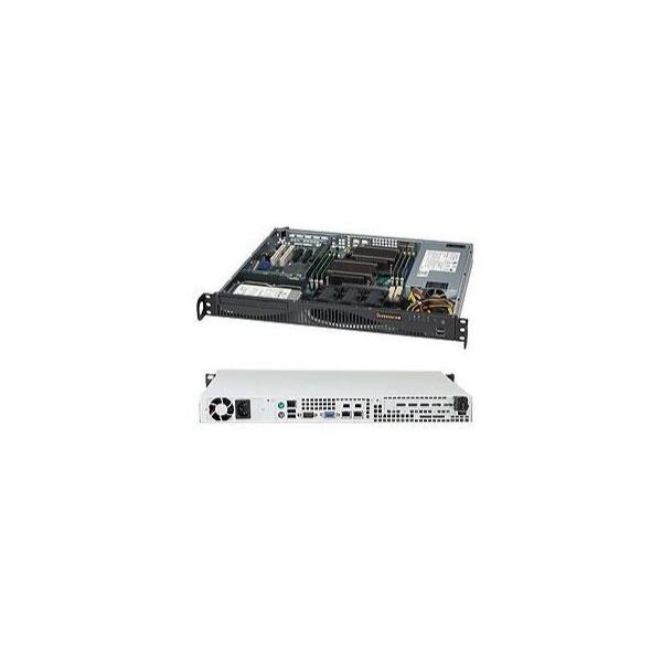 Supermicro CSE-512F-600B серверный корпус 1U установка в стойку