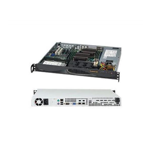 Supermicro CSE-512F-600LB 1U установка в стойку