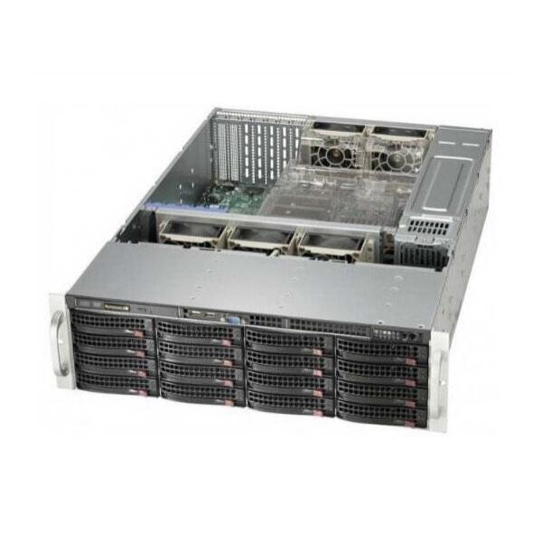 Корпус Supermicro SuperChassis 836BE16-R1K28B Rack 1280Вт Чёрный 3U, CSE-836BE16-R1K28B