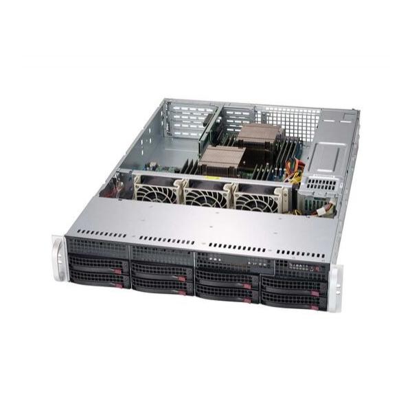 Корпус Supermicro SuperChassis 825TQ-R740WB Rack 740Вт Чёрный 2U, CSE-825TQ-R740WB