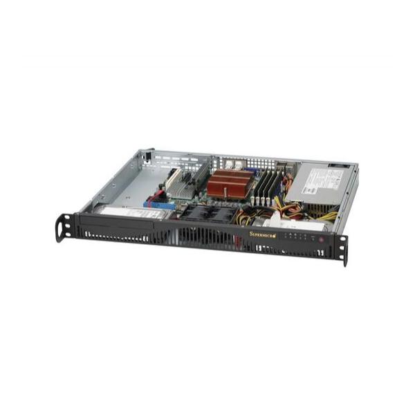 Корпус Supermicro SuperChassis 512F-350B Rack 350Вт Чёрный 1U, CSE-512F-350B