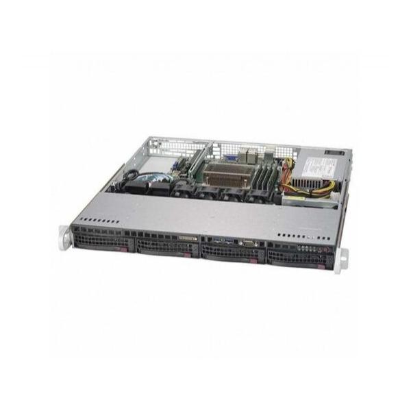 Корпус Supermicro SuperChassis 813MFTQC-350CB Rack 350Вт Чёрный 1U, CSE-813MFTQC-350CB