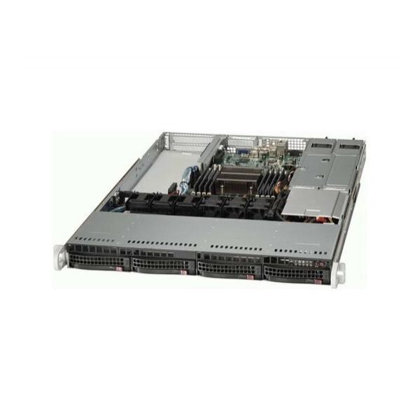 Корпус Supermicro SuperChassis 815TQ-R706WB Rack 750Вт Чёрный 1U, CSE-815TQ-R706WB