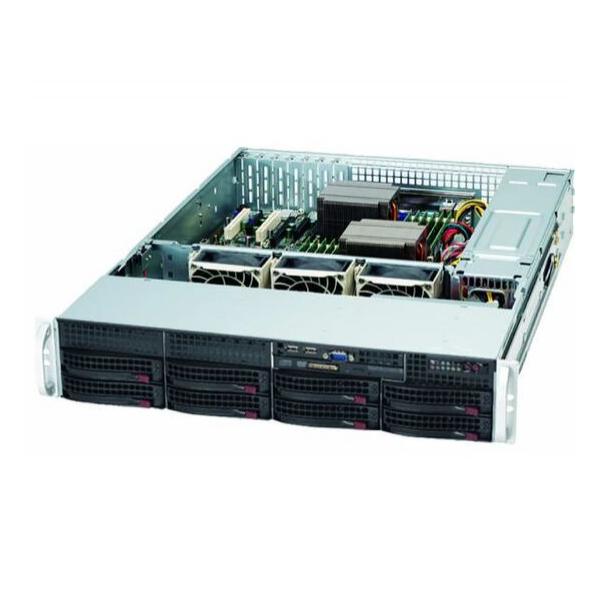 Корпус Supermicro SuperChassis 825TQ-R720LPB Rack 720Вт Чёрный 2U, CSE-825TQ-R720LPB