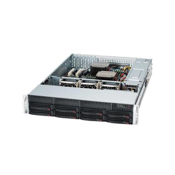 Корпус Supermicro SuperChassis 825TQ-R740LPB Rack 740Вт Чёрный 2U, CSE-825TQ-R740LPB