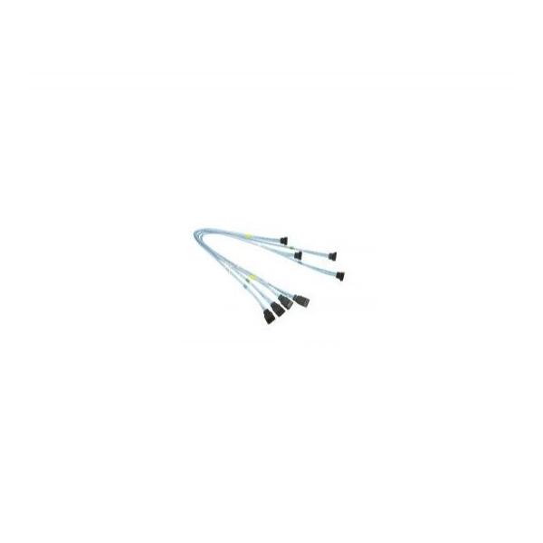 Кабель Supermicro SATA Set of 4 Round Right Angle-Straight 51/47/41/37cm (CBL-0201L)