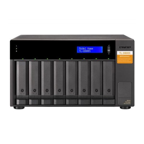 SATA-модуль расширения QNAP TL-D800S, 8 отсеков 3,5"/2,5", 2 порта SFF-8088, настольное исполнение