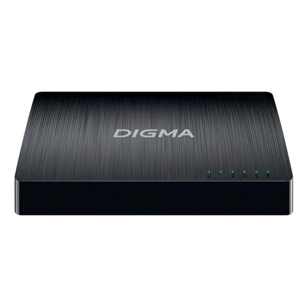 Неуправляемый коммутатор Digma DSW-105GE с 5 портами 10/100/1000BASE-T