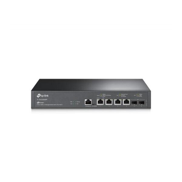 Управляемый коммутатор TP-Link TL-SX3206HPP JetStream уровня 2+ c 4 портами PoE++ 10 Гбит/с и 2 портами SFP+ 10 Гбит/с