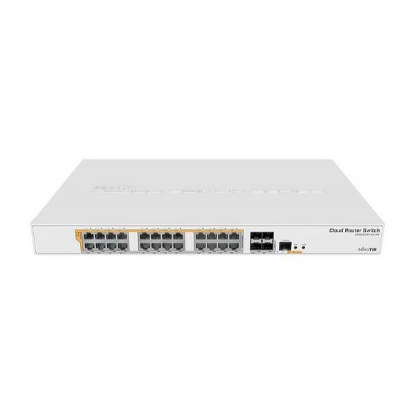 Коммутатор Mikrotik Cloud Router Switch 328-24P-4S+RM 24-PoE Управляемый 28-ports, CRS328-24P-4S+RM