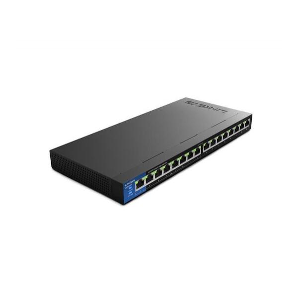 Коммутатор Linksys LGS116P 8-PoE Неуправляемый 16-ports, LGS116P-eu