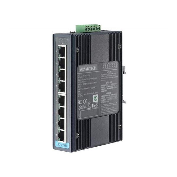 Коммутатор Advantech EKI-2728I Неуправляемый 8-ports, EKI-2728I-AE