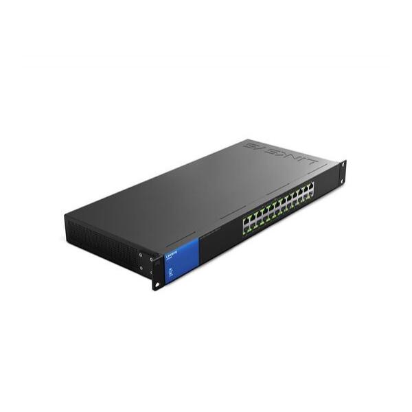 Коммутатор Linksys LGS124P 12-PoE Неуправляемый 24-ports, LGS124P-eu