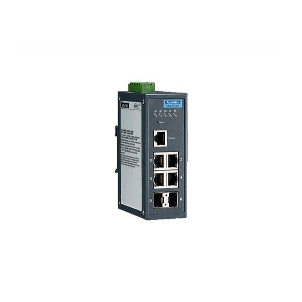 Коммутатор Advantech EKI-7706G-2F Управляемый 6-ports, EKI-7706G-2F-AE