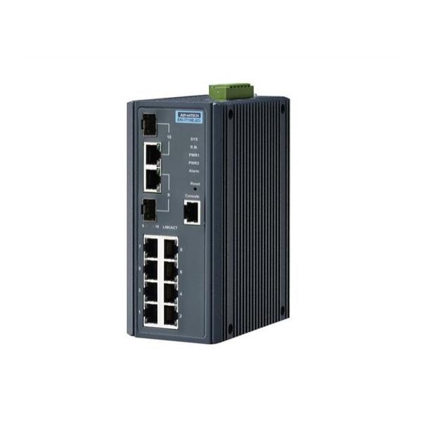 Коммутатор Advantech EKI-7710E-2C Управляемый 10-ports, EKI-7710E-2C-AE