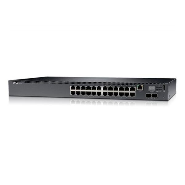 Коммутатор Dell N2024P 24-PoE Управляемый 26-ports, N2024P-ABNW-01