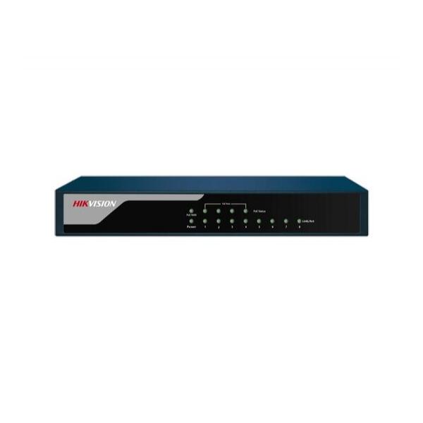 Коммутатор HIKVISION DS-3E0108P-E 4-PoE Неуправляемый 8-ports, DS-3E0108P-E