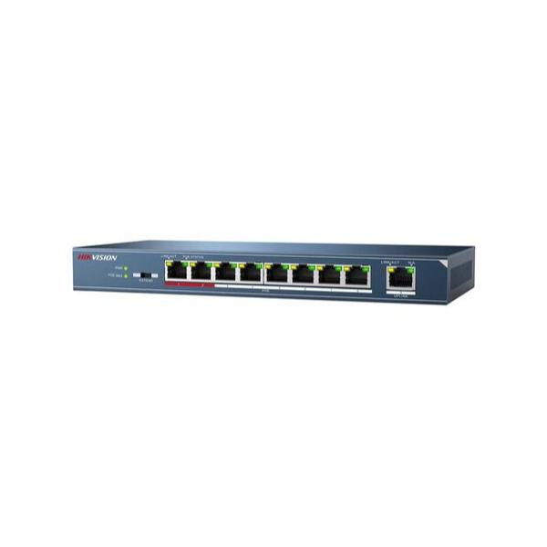 Коммутатор HIKVISION DS-3E0109P-E 8-PoE Неуправляемый 8-ports, DS-3E0109P-E