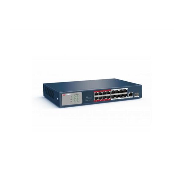 Коммутатор HIKVISION DS-3E0318P-E/M(B) 16-PoE Неуправляемый 18-ports, DS-3E0318P-E/M(B)