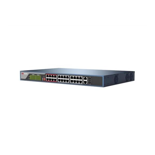 Коммутатор HIKVISION DS-3E0326P-E 24-PoE Неуправляемый 26-ports, DS-3E0326P-E