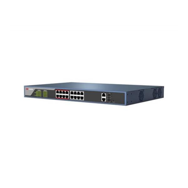 Коммутатор HIKVISION DS-3E1318P-E 16-PoE Smart 18-ports, DS-3E1318P-E