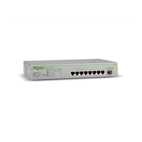 Коммутатор Allied Telesis GS900/8PS 4-PoE Неуправляемый 9-ports, AT-GS900/8PS-50